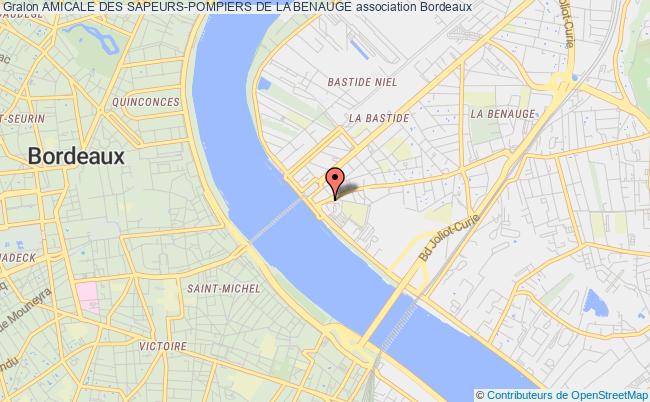 plan association Amicale Des Sapeurs-pompiers De La Benauge Bordeaux
