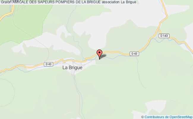 plan association Amicale Des Sapeurs Pompiers De La Brigue La    Brigue