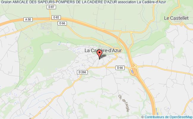 plan association Amicale Des Sapeurs-pompiers De La Cadiere D'azur La    Cadière-d'Azur