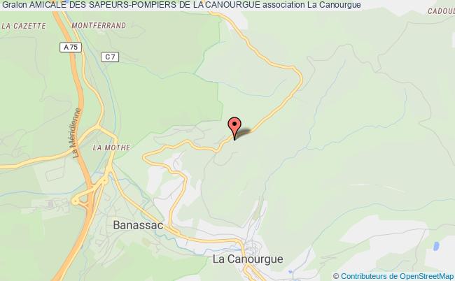 plan association Amicale Des Sapeurs-pompiers De La Canourgue La    Canourgue