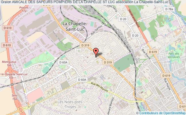 plan association Amicale Des Sapeurs Pompiers De La Chapelle St Luc La    Chapelle-Saint-Luc