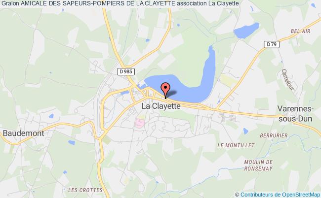 plan association Amicale Des Sapeurs-pompiers De La Clayette La    Clayette