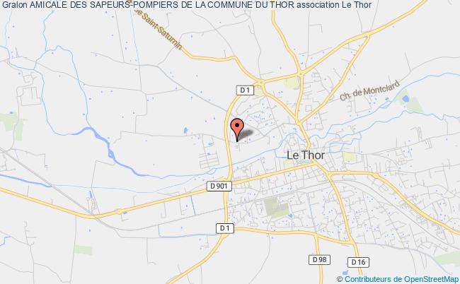 plan association Amicale Des Sapeurs-pompiers De La Commune Du Thor Le    Thor