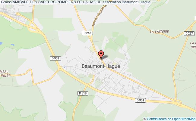 plan association Amicale Des Sapeurs-pompiers De La Hague Beaumont-Hague