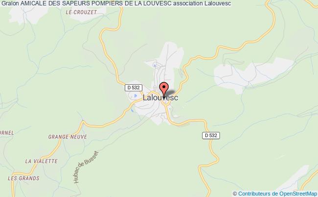 plan association Amicale Des Sapeurs Pompiers De La Louvesc Lalouvesc