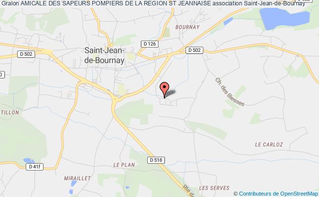 plan association Amicale Des Sapeurs Pompiers De La Region St Jeannaise Saint-Jean-de-Bournay