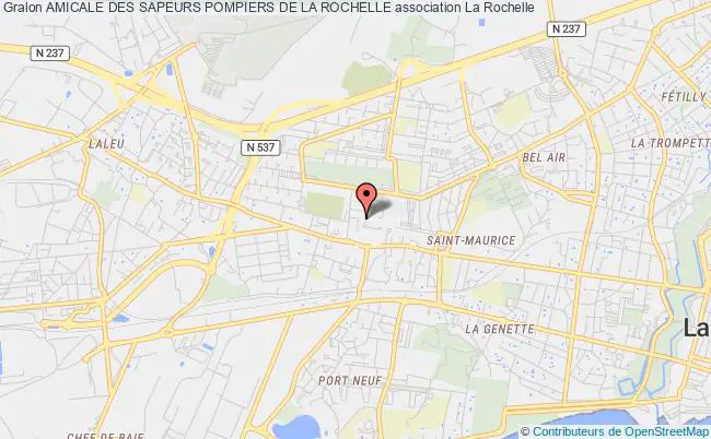 plan association Amicale Des Sapeurs Pompiers De La Rochelle La Rochelle