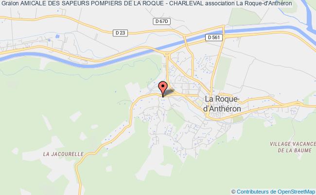 plan association Amicale Des Sapeurs Pompiers De La Roque - Charleval La Roque-d'Anthéron