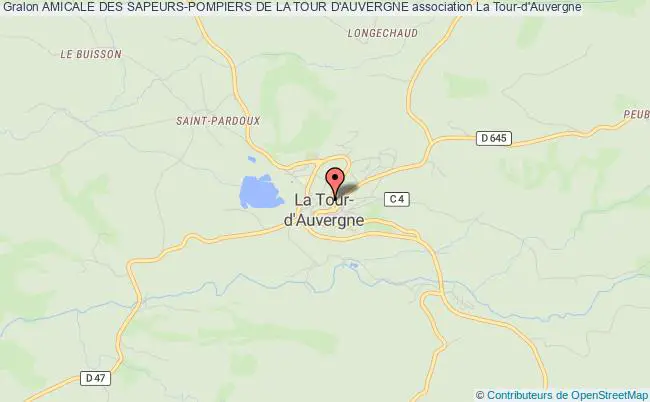 plan association Amicale Des Sapeurs-pompiers De La Tour D'auvergne La    Tour-d'Auvergne