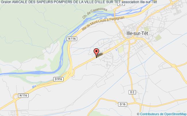 plan association Amicale Des Sapeurs Pompiers De La Ville D'ille Sur Tet Ille-sur-Têt