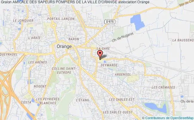 plan association Amicale Des Sapeurs Pompiers De La Ville D'orange Orange