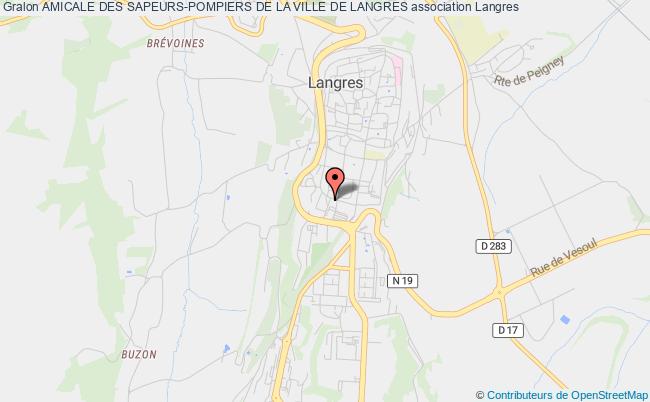plan association Amicale Des Sapeurs-pompiers De La Ville De Langres Langres