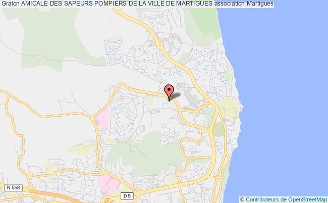 plan association Amicale Des Sapeurs Pompiers De La Ville De Martigues Martigues