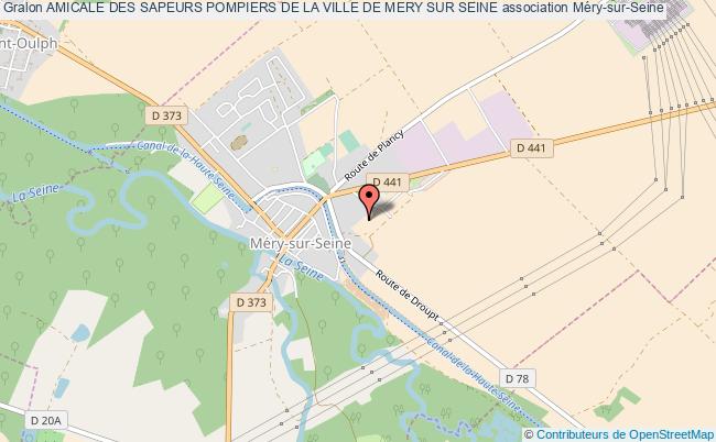 plan association Amicale Des Sapeurs Pompiers De La Ville De Mery Sur Seine Méry-sur-Seine