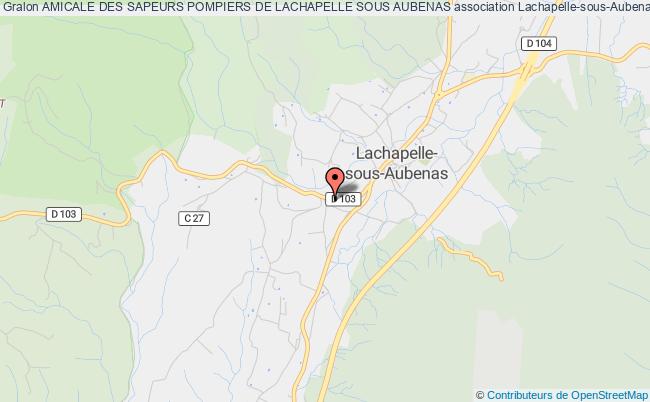 plan association Amicale Des Sapeurs Pompiers De Lachapelle Sous Aubenas Lachapelle-sous-Aubenas