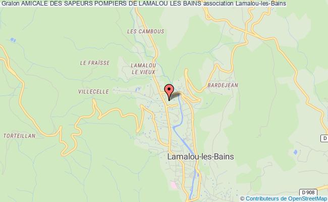 plan association Amicale Des Sapeurs Pompiers De Lamalou Les Bains Lamalou-les-Bains