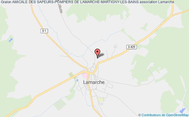 plan association Amicale Des Sapeurs-pompiers De Lamarche-martigny-les-bains Lamarche