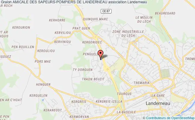 plan association Amicale Des Sapeurs-pompiers De Landerneau Landerneau