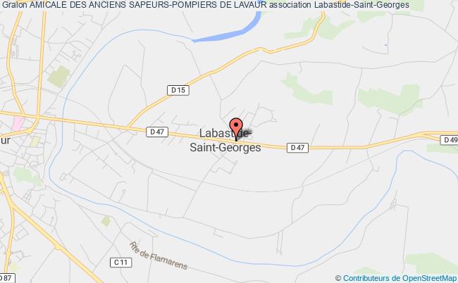 plan association Amicale Des Sapeurs Pompiers De Lavaur Labastide-Saint-Georges