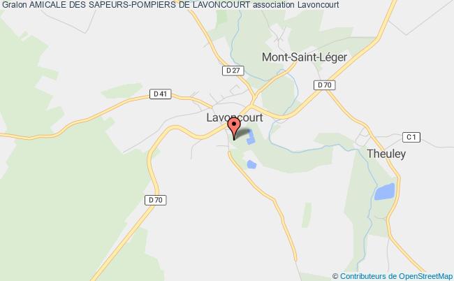 plan association Amicale Des Sapeurs-pompiers De Lavoncourt Lavoncourt