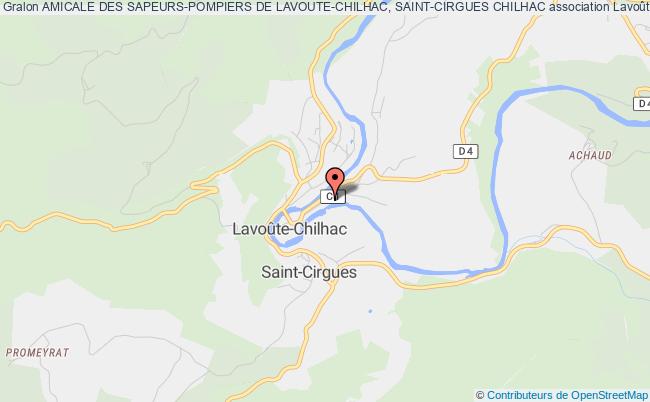 plan association Amicale Des Sapeurs-pompiers De Lavoute-chilhac, Saint-cirgues Chilhac Lavoûte-Chilhac
