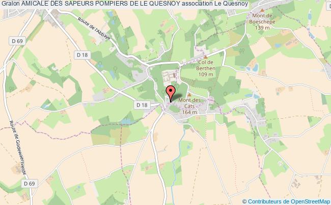 plan association Amicale Des Sapeurs Pompiers De Le Quesnoy Le Quesnoy