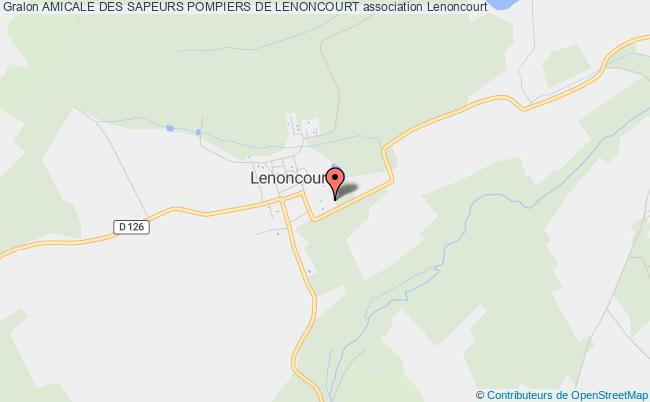 plan association Amicale Des Sapeurs Pompiers De Lenoncourt Lenoncourt