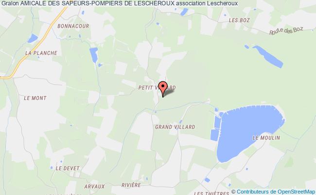plan association Amicale Des Sapeurs-pompiers De Lescheroux Lescheroux