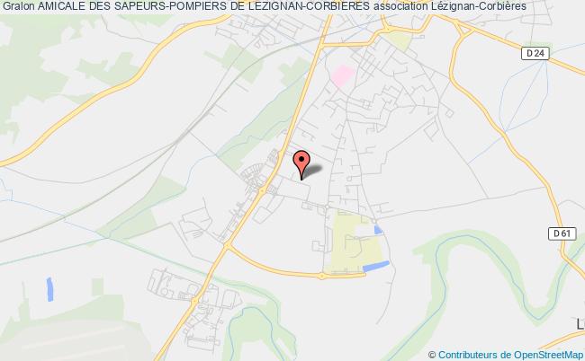 plan association Amicale Des Sapeurs-pompiers De Lezignan-corbieres Lézignan-Corbières