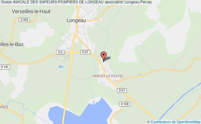 plan association Amicale Des Sapeurs-pompiers De Longeau Longeau-Percey