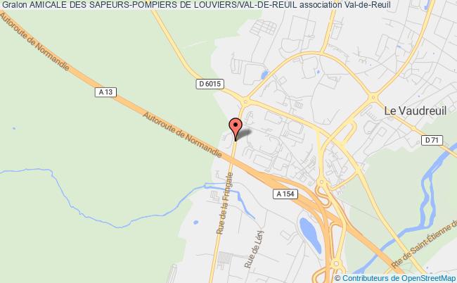 plan association Amicale Des Sapeurs-pompiers De Louviers/val-de-reuil Val-de-Reuil