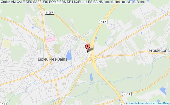 plan association Amicale Des Sapeurs-pompiers De Luxeuil-les-bains Luxeuil-les-Bains