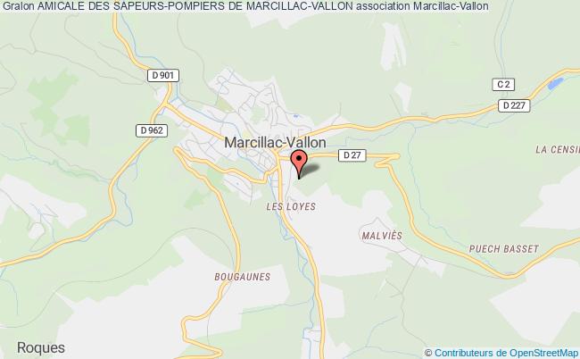 plan association Amicale Des Sapeurs-pompiers De Marcillac-vallon Marcillac-Vallon