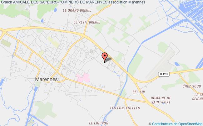plan association Amicale Des Sapeurs-pompiers De Marennes Marennes-Hiers-Brouage