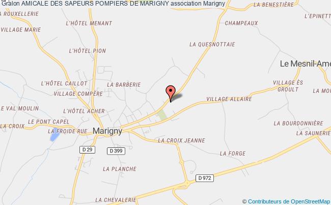 plan association Amicale Des Sapeurs Pompiers De Marigny Marigny-Le-Lozon