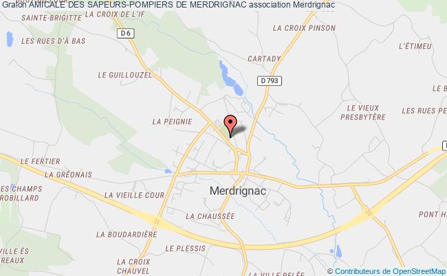 plan association Amicale Des Sapeurs-pompiers De Merdrignac Merdrignac