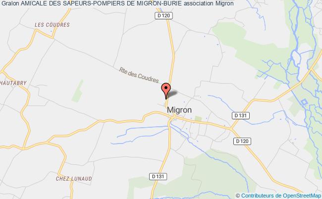 plan association Amicale Des Sapeurs-pompiers De Migron-burie Migron