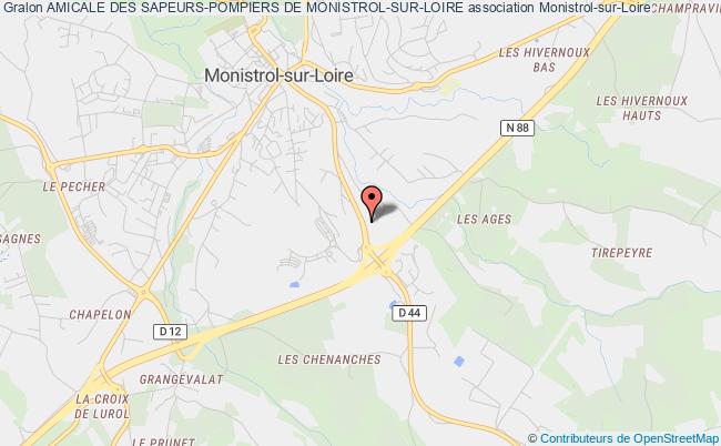 plan association Amicale Des Sapeurs-pompiers De Monistrol-sur-loire Monistrol-sur-Loire