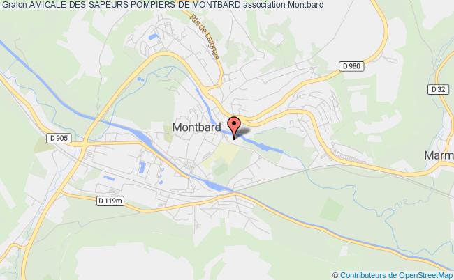 plan association Amicale Des Sapeurs Pompiers De Montbard Montbard