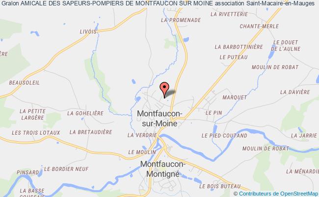 plan association Amicale Des Sapeurs-pompiers De Montfaucon Sur Moine Sèvremoine