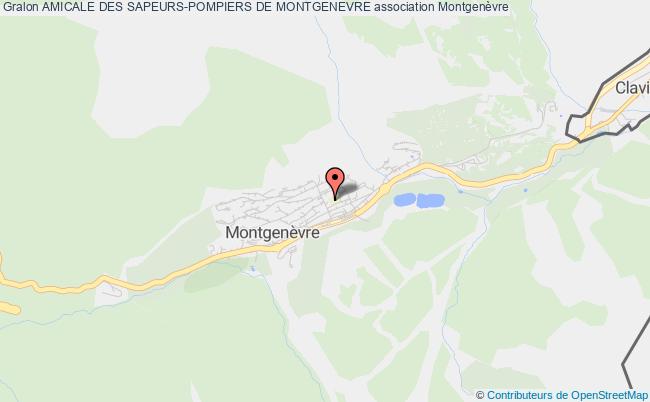 plan association Amicale Des Sapeurs-pompiers De Montgenevre Montgenèvre