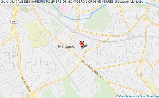 plan association Amicale Des Sapeurs-pompiers De Montgeron-crosne-yerres Montgeron