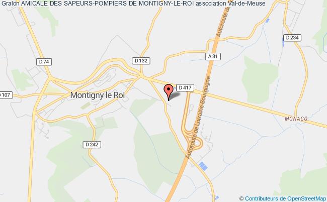 plan association Amicale Des Sapeurs-pompiers De Montigny-le-roi Val-de-Meuse
