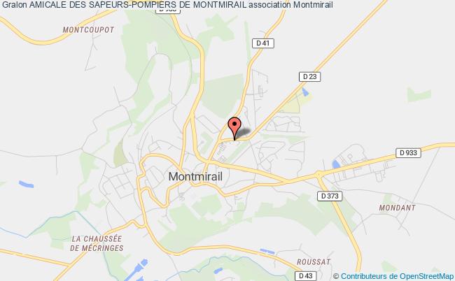 plan association Amicale Des Sapeurs-pompiers De Montmirail Montmirail