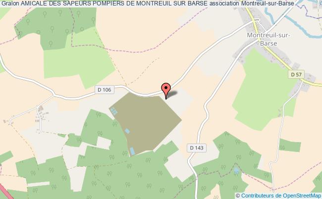 plan association Amicale Des Sapeurs Pompiers De Montreuil Sur Barse Montreuil-sur-Barse