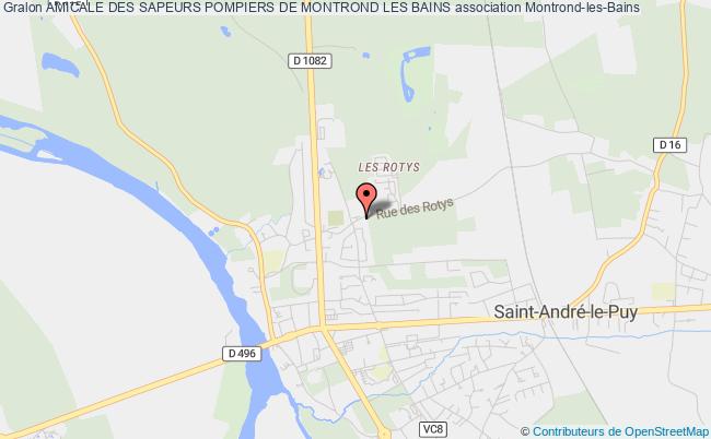 plan association Amicale Des Sapeurs Pompiers De Montrond Les Bains Montrond-les-Bains