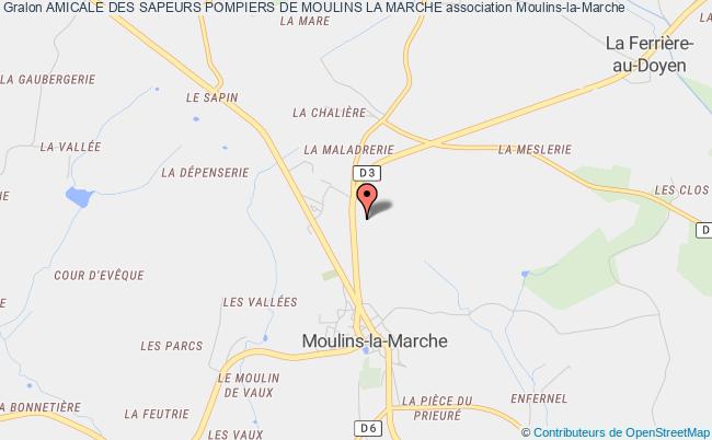 plan association Amicale Des Sapeurs Pompiers De Moulins La Marche Moulins-la-Marche
