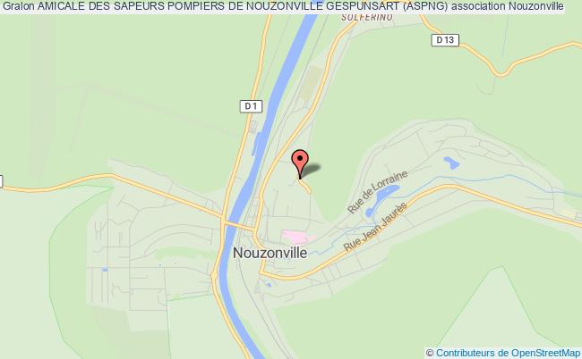 plan association Amicale Des Sapeurs Pompiers De Nouzonville Gespunsart (aspng) Nouzonville