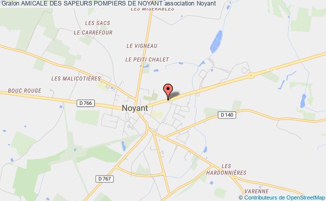 plan association Amicale Des Sapeurs Pompiers De Noyant Noyant-Villages