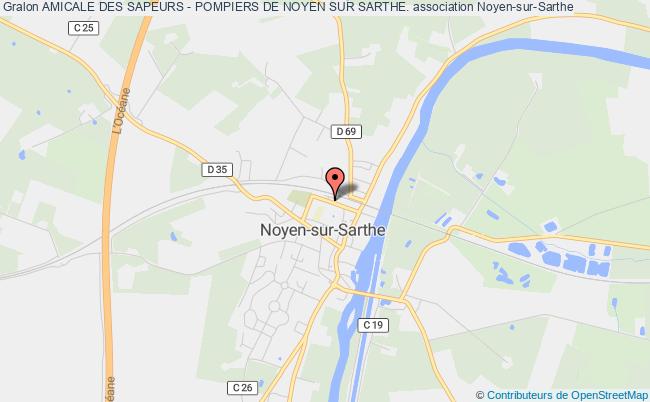 plan association Amicale Des Sapeurs - Pompiers De Noyen Sur Sarthe. Noyen-sur-Sarthe